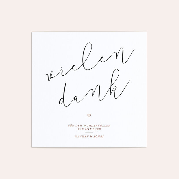 Danksagungskarte Hochzeit - Für immer wir
