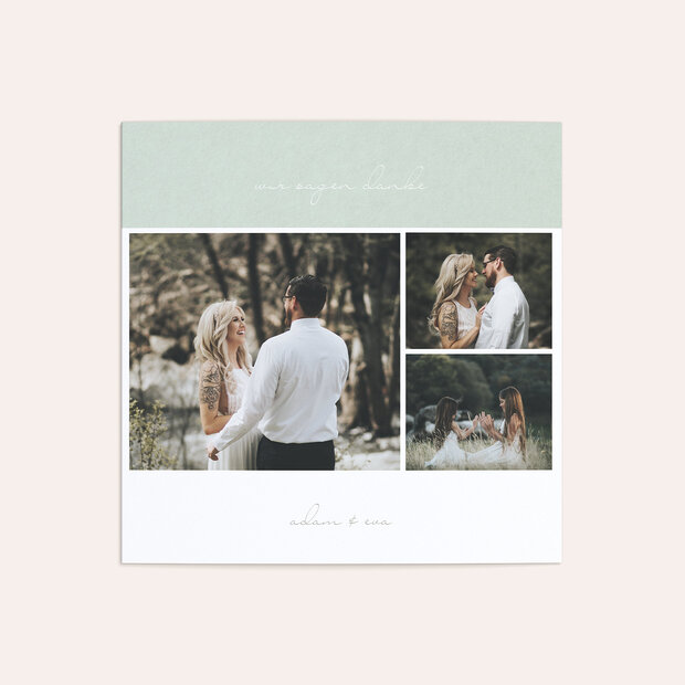 Danksagungskarte Hochzeit - Sinnesrauschen