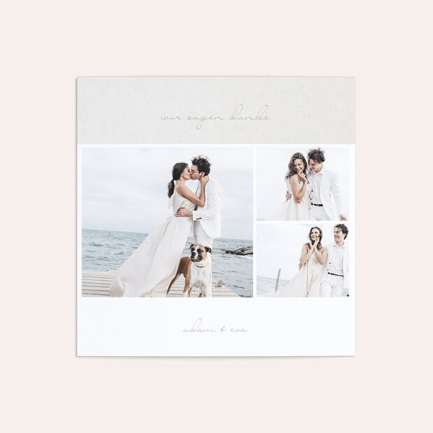 Danksagungskarte Hochzeit - Sinnesrauschen