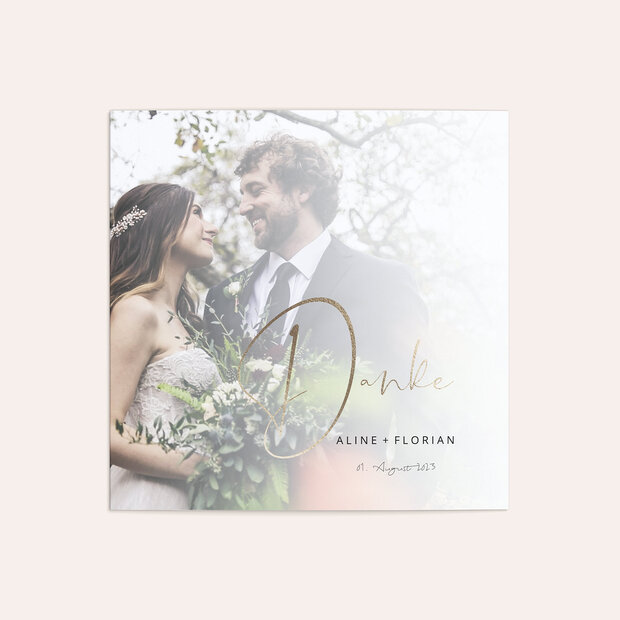Danksagungskarte Hochzeit - Schmetterlingslachen