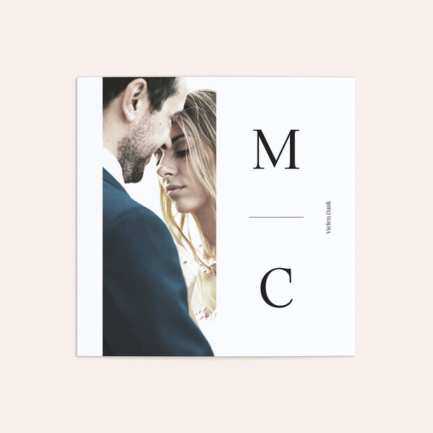 Danksagungskarte Hochzeit - Great letters