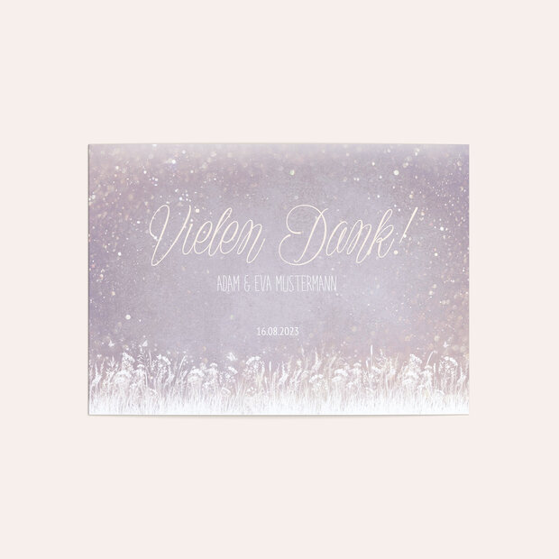 Danksagungskarte Hochzeit - Zauberlicht