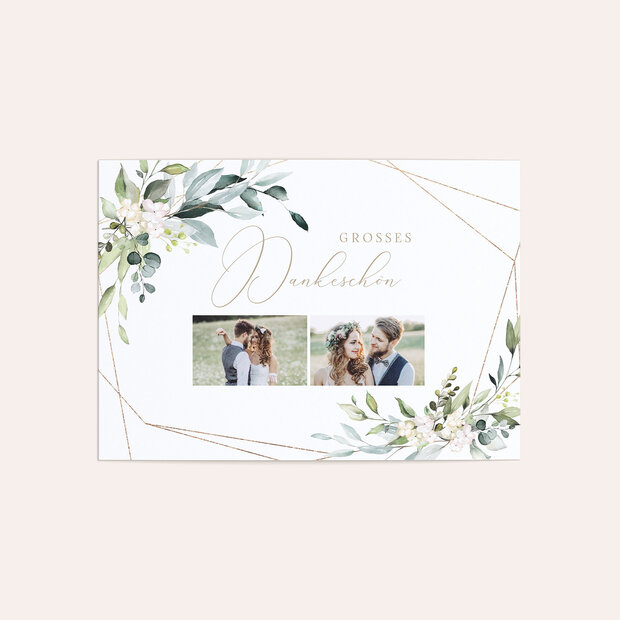 Danksagungskarte Hochzeit - Tender Florals