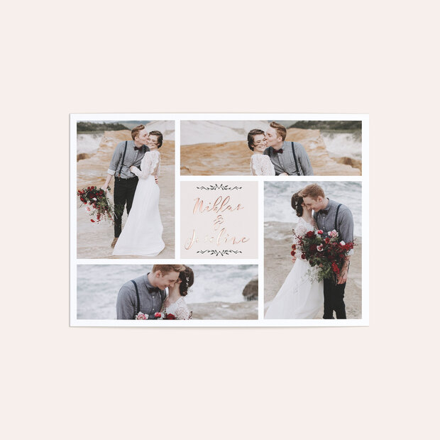 Danksagungskarte Hochzeit - Blühende Zeit