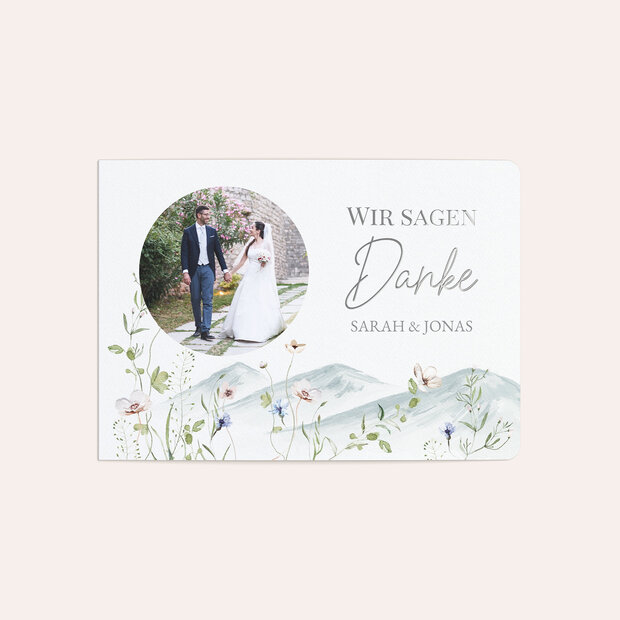 Danksagungskarte Hochzeit - Traumhafte Aussichten