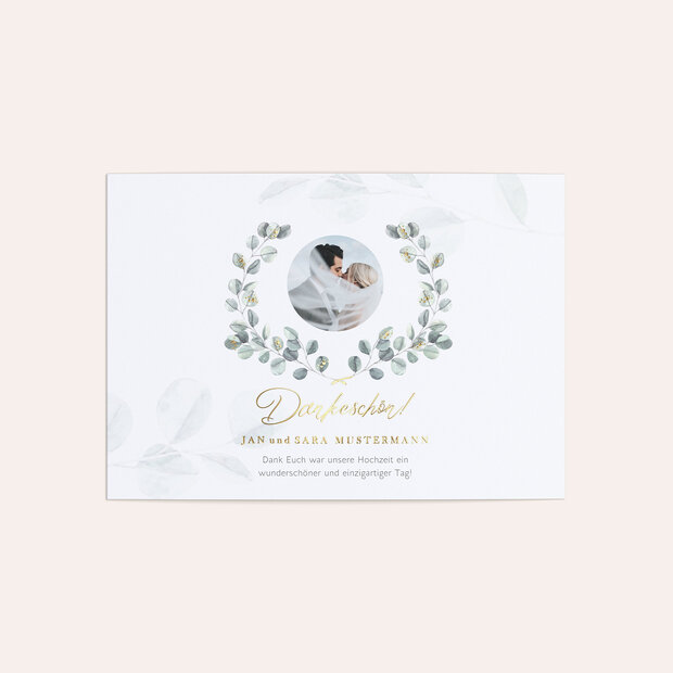 Danksagungskarte Hochzeit - So verliebt