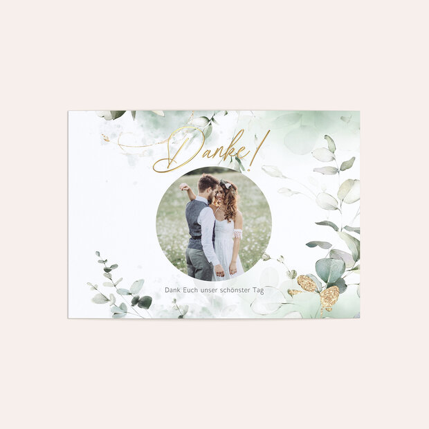 Danksagungskarte Hochzeit - Anmutige Eleganz