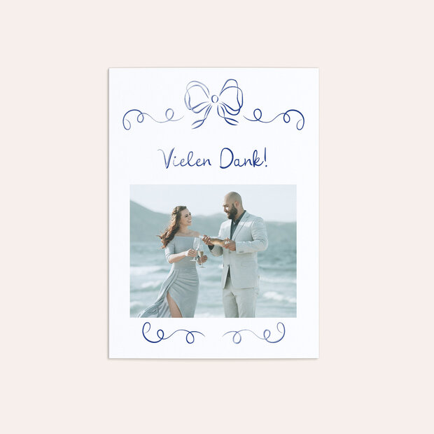 Danksagungskarte Hochzeit - Royal Moment