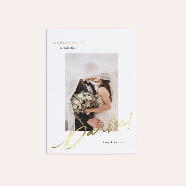 Danksagungskarte Hochzeit - My true love