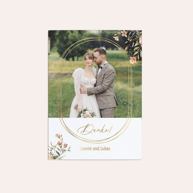 Danksagungskarte Hochzeit - Zwei für immer