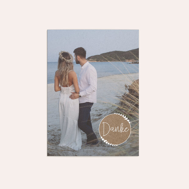 Danksagungskarte Hochzeit - Freudenfunkeln