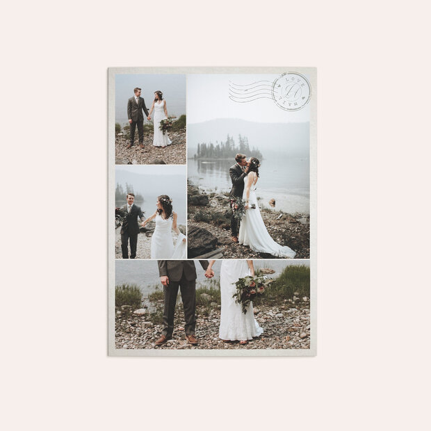 Danksagungskarte Hochzeit - Liebespost