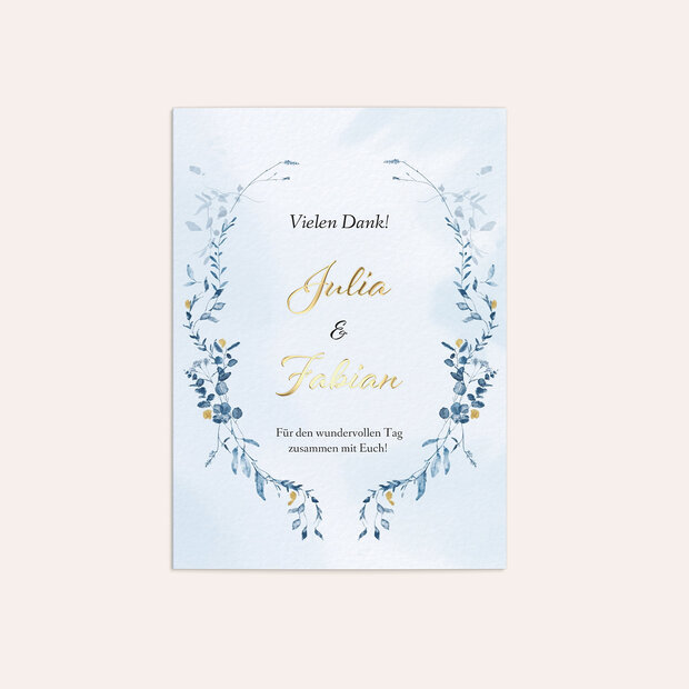 Danksagungskarte Hochzeit - Winter Romance