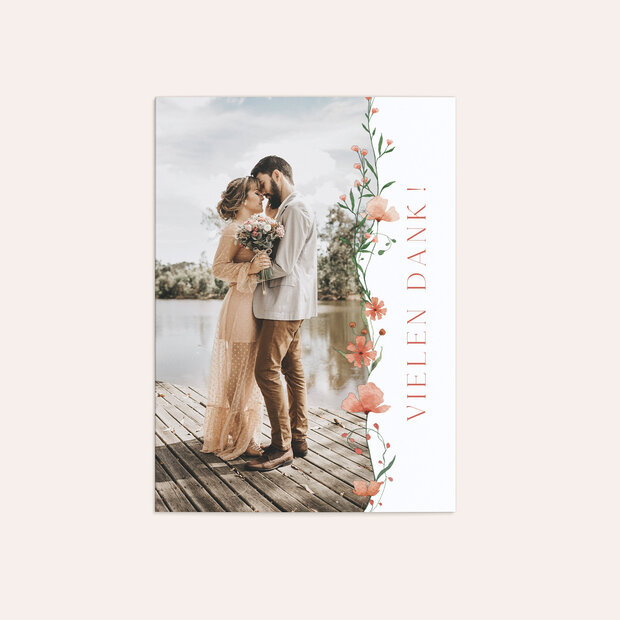 Danksagungskarte Hochzeit - Ein Hauch von Süden