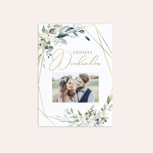 Danksagungskarte Hochzeit - Tender Florals