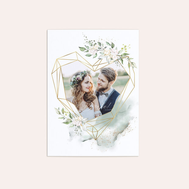 Danksagungskarte Hochzeit - Herzliche Eleganz