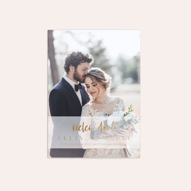 Danksagungskarte Hochzeit - Trau Dich