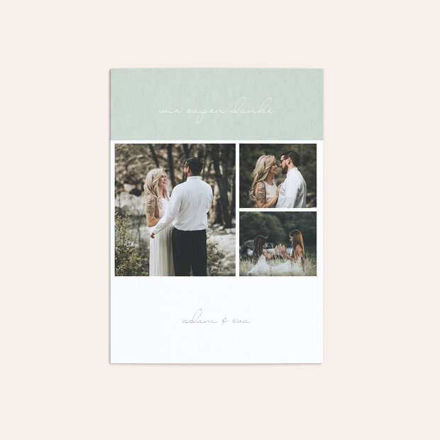 Danksagungskarte Hochzeit - Sinnesrauschen
