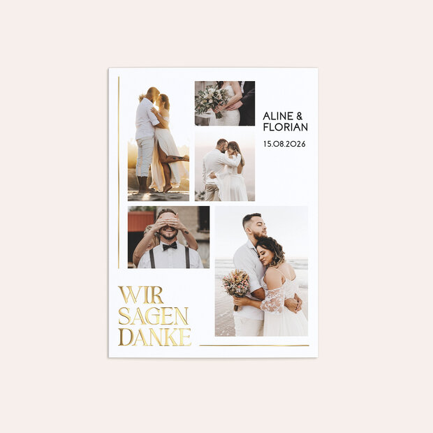 Danksagungskarte Hochzeit - An Deiner Seite