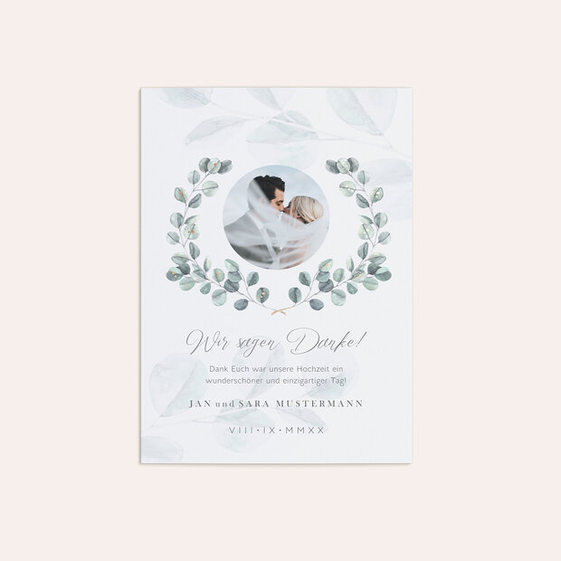 Danksagungskarte Hochzeit - So verliebt