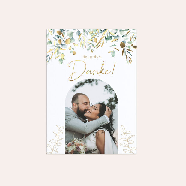 Danksagungskarte Hochzeit - Eukalyptusliebe