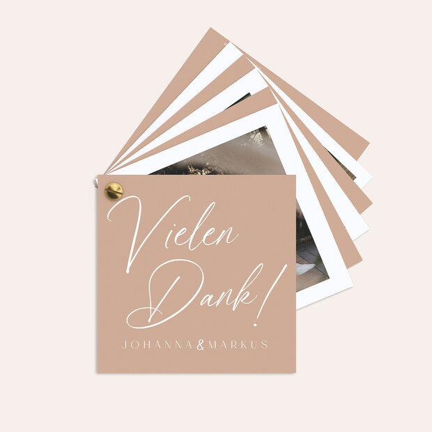Danksagungskarte Hochzeit - Romantische Verkündigung