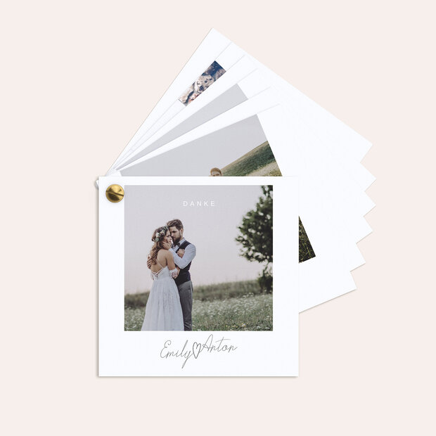 Danksagungskarte Hochzeit - Triumph des Herzens