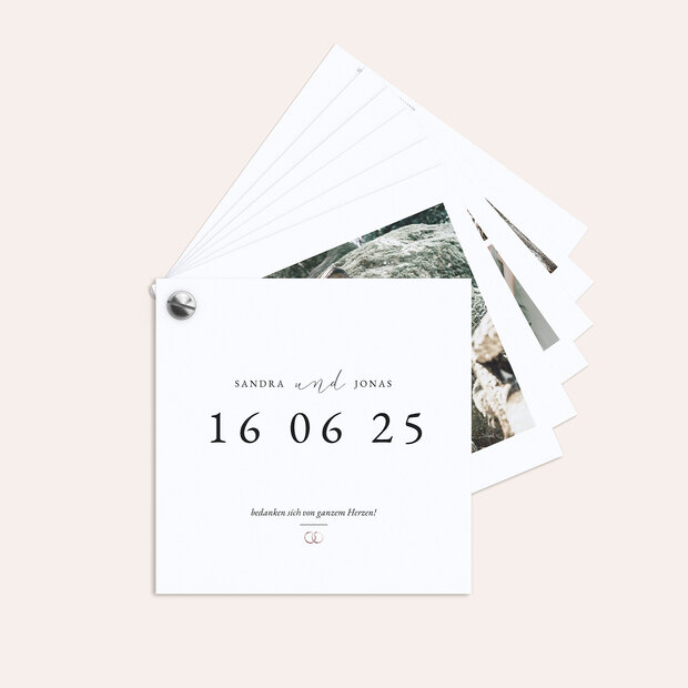Danksagungskarte Hochzeit - You & Me