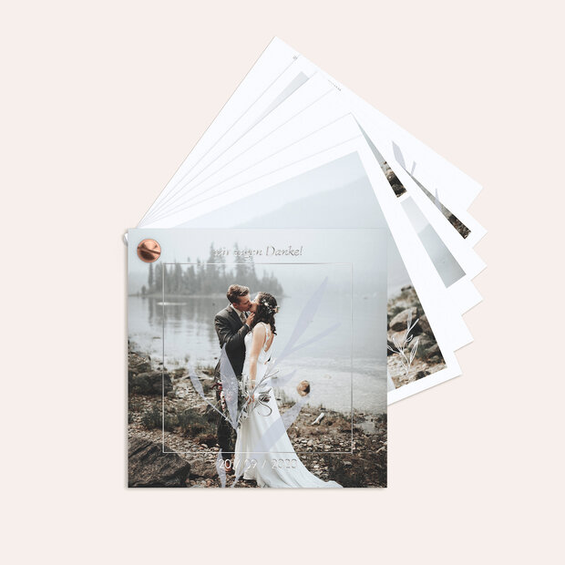 Danksagungskarte Hochzeit - Serene Botanical