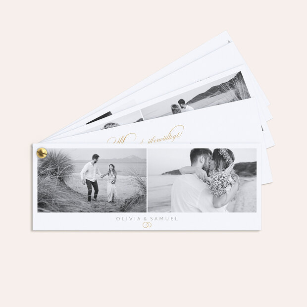 Danksagungskarte Hochzeit - Zarte Blicke