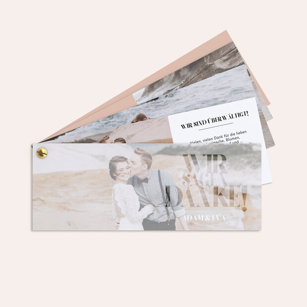 Danksagungskarte Hochzeit - Das große Wort