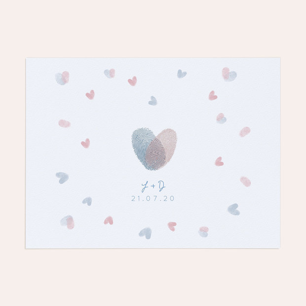 Fingerabdruckposter - Pfeil des Amors