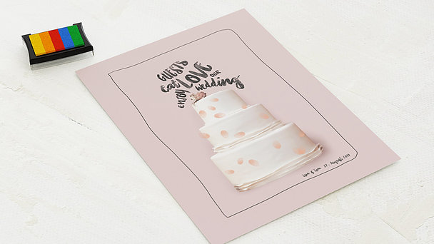 Fingerabdruckposter Süßer Abdruck Detail