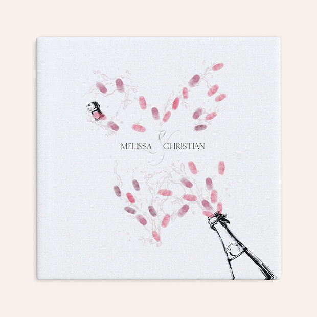 Fingerabdruckposter - Champagnerdusche