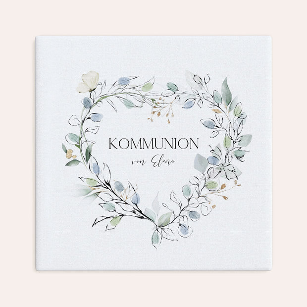 Fingerabdruckposter - Fingerabdruck-Wandbild Blütenherz