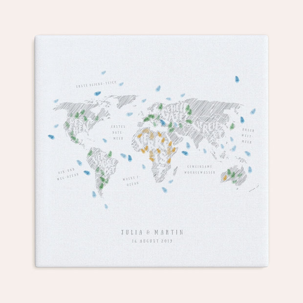 Fingerabdruckposter - Love map