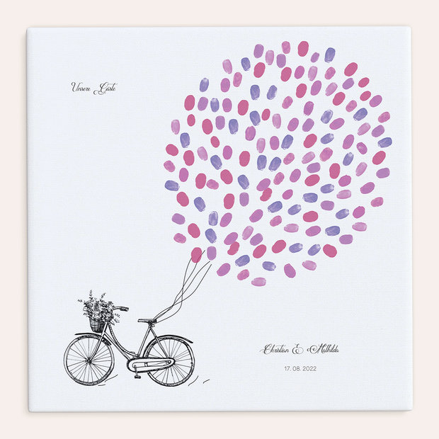 Fingerabdruckposter - Bicycle