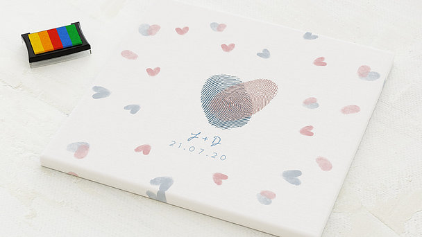 Fingerabdruckposter - Pfeil des Amors