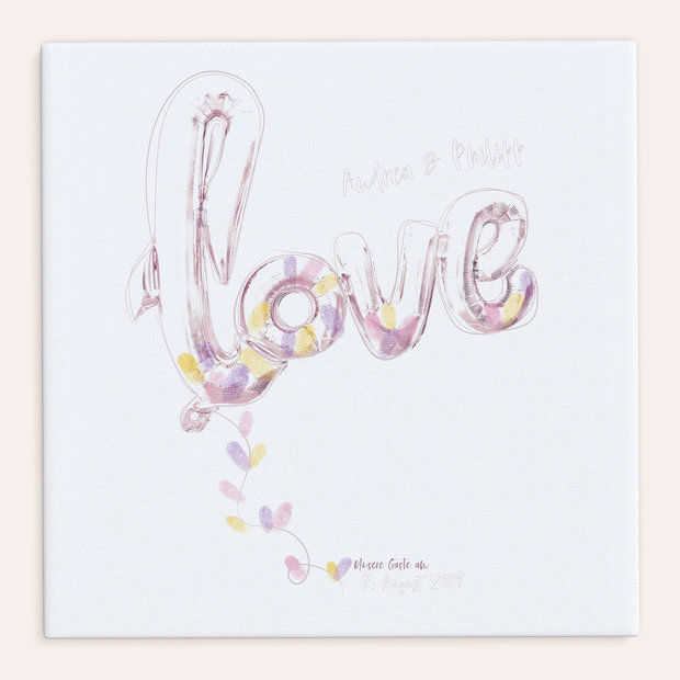 Fingerabdruckposter - Love Balloon