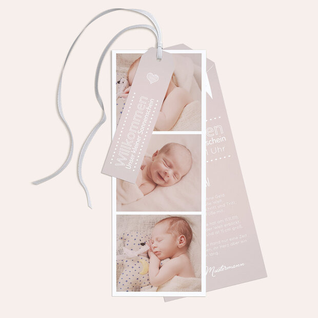 Geburtskarten - Babywimpel