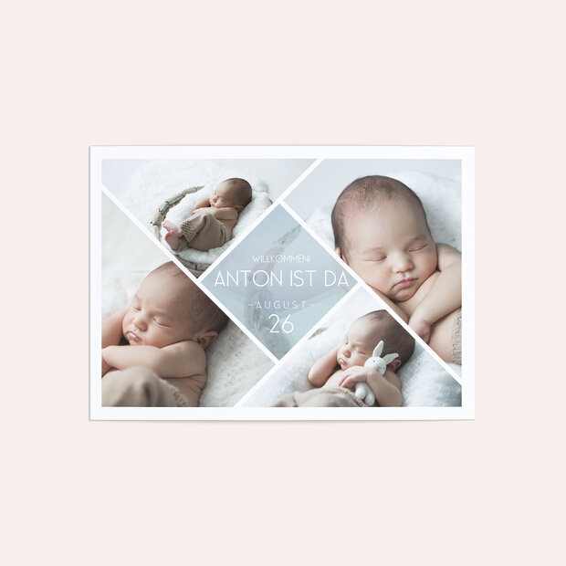 Geburtskarten - Facetten Baby