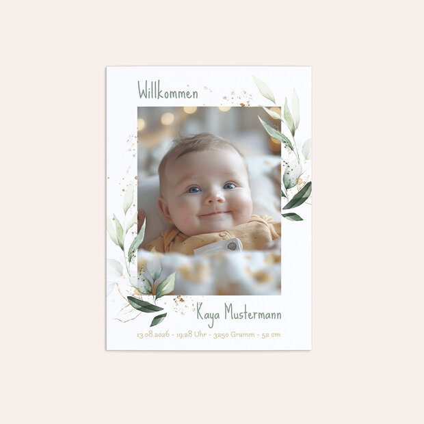 Geburtskarten - Süßer kleiner Spatz