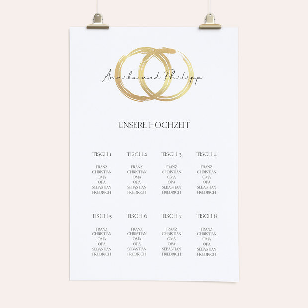 Sitzplan Hochzeit - Noblesse