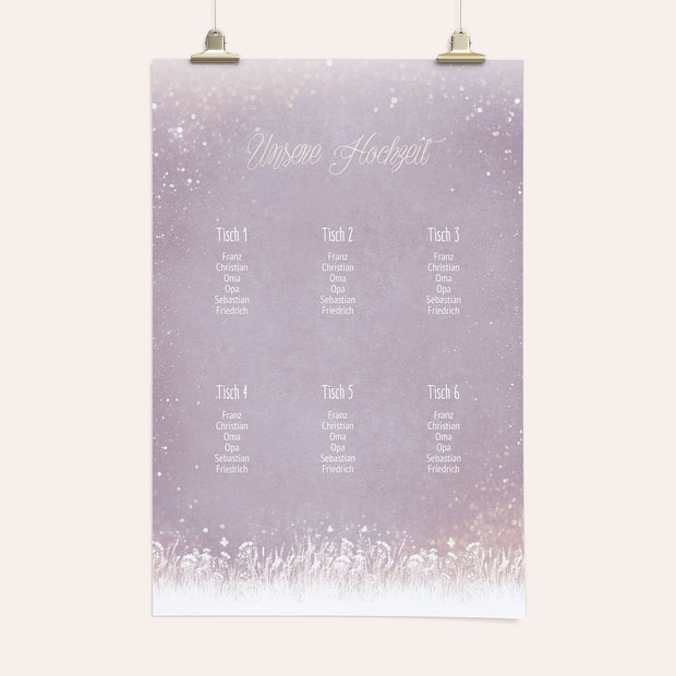 Sitzplan Hochzeit - Zauberlicht