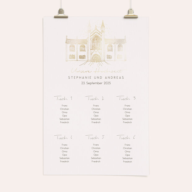 Sitzplan Hochzeit - Märchenhochzeit