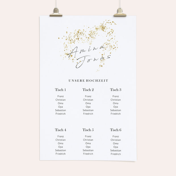Sitzplan Hochzeit - Freudensprenkel