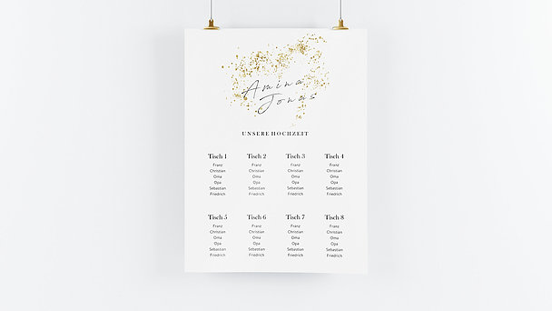 Sitzplan Hochzeit - Freudensprenkel