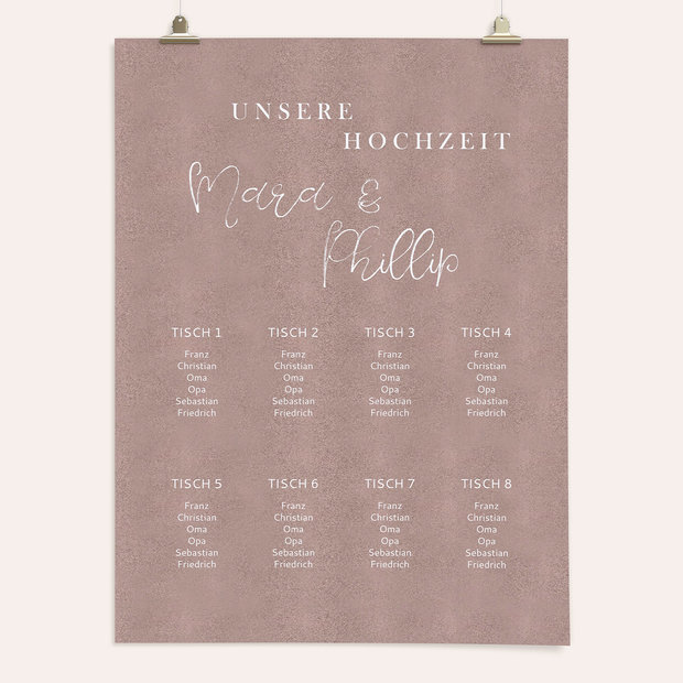 Sitzplan Hochzeit - Marocco