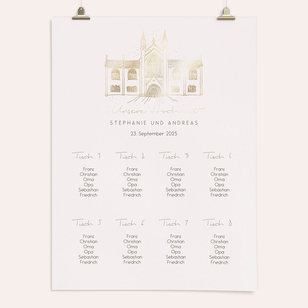 Sitzplan Hochzeit - Märchenhochzeit