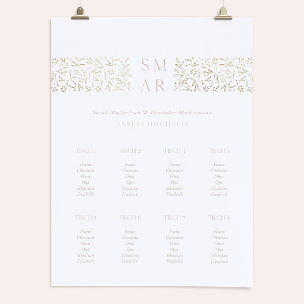 Sitzplan Hochzeit - La création